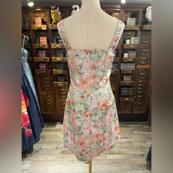 NWT Hutch Arlie Dress in Multi Azalea Garden Shimmer Jacquard Size Small